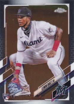 #83 Lewin Diaz - Miami Marlins - 2021 Topps Chrome Baseball