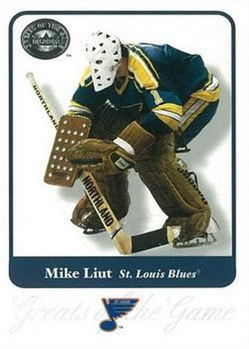 #83 Mike Liut - St. Louis Blues - 2001-02 Fleer Greats of the Game Hockey