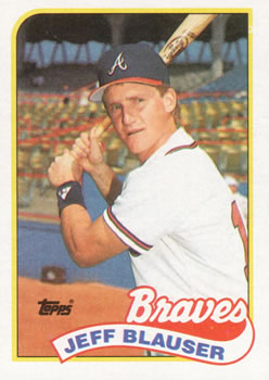 #83 Jeff Blauser - Atlanta Braves - 1989 Topps Baseball