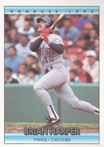 #83 Brian Harper - Minnesota Twins - 1992 Donruss Baseball