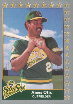 #83 Amos Otis - Fort Myers Sun Sox - 1990 Pacific Senior League Baseball