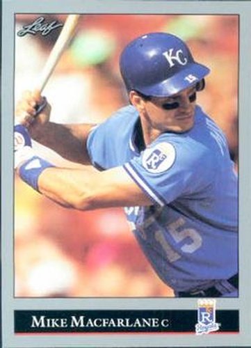 #83 Mike Macfarlane - Kansas City Royals - 1992 Leaf Baseball