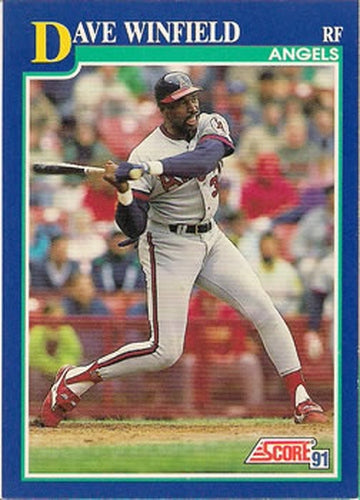 #83 Dave Winfield - California Angels - 1991 Score Baseball
