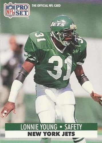 #841 Lonnie Young - New York Jets - 1991 Pro Set Football