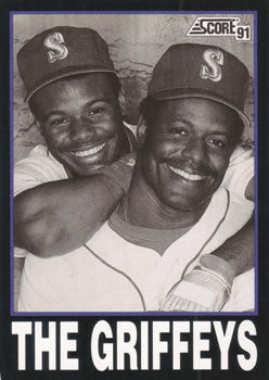 #841 Ken Griffey Jr. / Ken Griffey Sr. - Seattle Mariners - 1991 Score Baseball