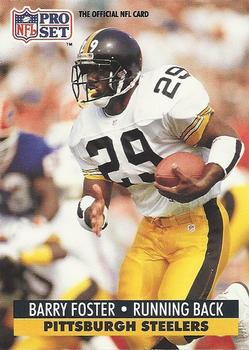 #844 Barry Foster - Pittsburgh Steelers - 1991 Pro Set Football