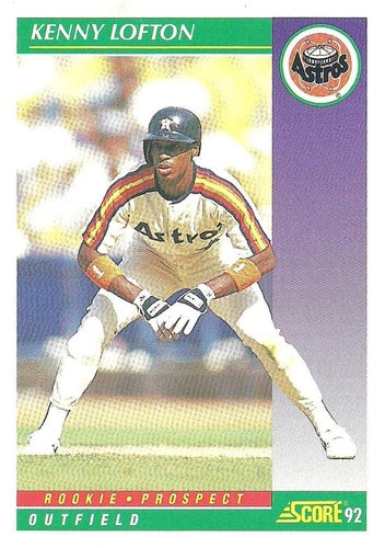 #845 Kenny Lofton - Houston Astros - 1992 Score Baseball