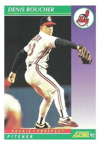 #848 Denis Boucher - Cleveland Indians - 1992 Score Baseball