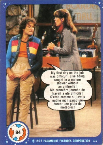 #84 My First Day on the Job Was Difficult! - 1978 O-Pee-Chee Mork & Mindy