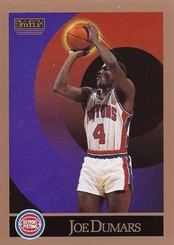 #84 Joe Dumars - Detroit Pistons - 1990-91 SkyBox Basketball