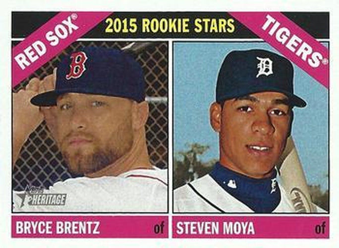 #84 Bryce Brentz / Steven Moya - Boston Red Sox / Detroit Tigers - 2015 Topps Heritage Baseball