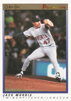 #84 Jack Morris - Minnesota Twins - 1991 O-Pee-Chee Premier Baseball