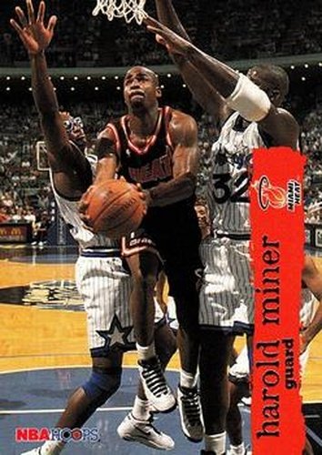 #84 Harold Miner - Miami Heat - 1995-96 Hoops Basketball