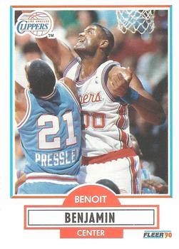 #84 Benoit Benjamin - Los Angeles Clippers - 1990-91 Fleer Basketball