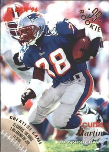 #84 Curtis Martin - New England Patriots - 1996 Fleer Football