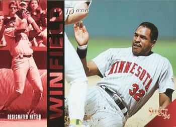 #84 Dave Winfield - Minnesota Twins - 1994 Select Baseball