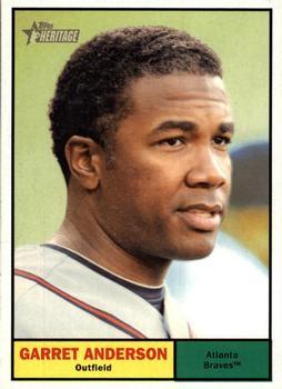 #84 Garret Anderson - Atlanta Braves - 2010 Topps Heritage Baseball