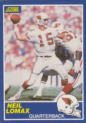 #84 Neil Lomax - Phoenix Cardinals - 1989 Score Football