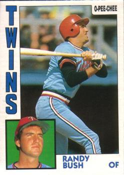 #84 Randy Bush - Minnesota Twins - 1984 O-Pee-Chee Baseball