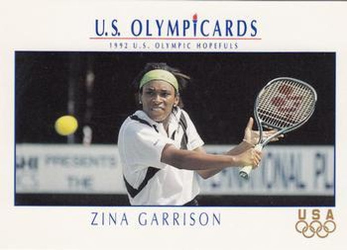 #84 Zina Garrison - USA - 1992 Impel U.S. Olympic Hopefuls