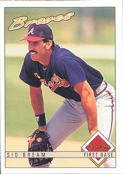 #84 Sid Bream - Atlanta Braves - 1993 O-Pee-Chee Baseball