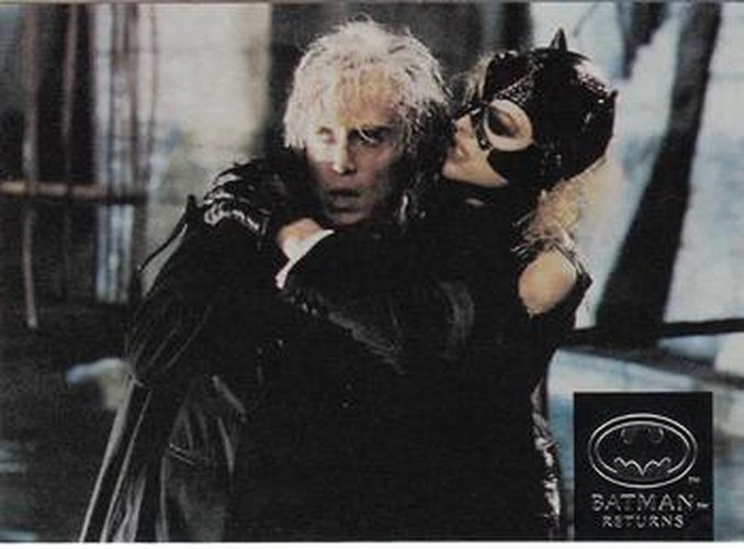 #84 Michelle Pfeiffer plays Selina Kyle as a rela - 1992 Stadium Club Batman Returns