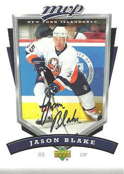 #184 Jason Blake - New York Islanders - 2006-07 Upper Deck MVP Hockey