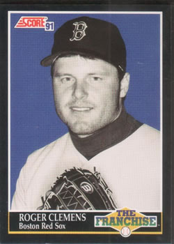 #850 Roger Clemens - Boston Red Sox - 1991 Score Baseball