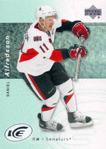 #29 Daniel Alfredsson - Ottawa Senators - 2007-08 Upper Deck Ice Hockey
