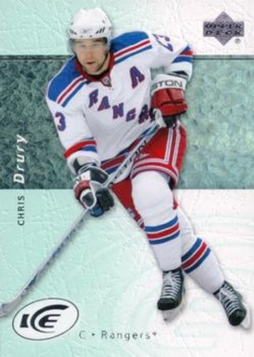 #9 Chris Drury - New York Rangers - 2007-08 Upper Deck Ice Hockey