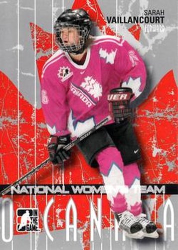 #39 Sarah Vaillancourt - Canada - 2007-08 In The Game O Canada Hockey