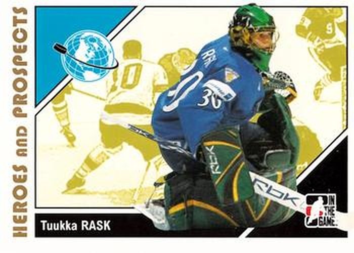 #13 Tuukka Rask - Finland - 2007-08 In The Game Heroes and Prospects Hockey