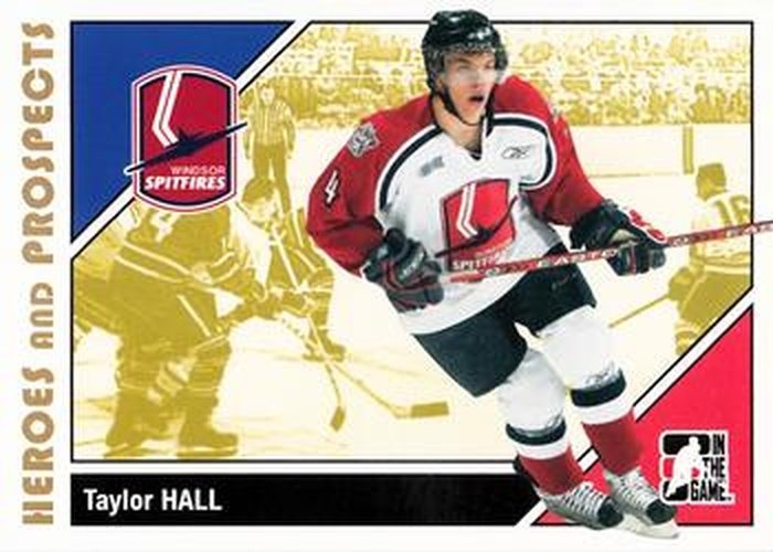 #187 Taylor Hall - Windsor Spitfires - 2007-08 In The Game Heroes and Prospects Hockey