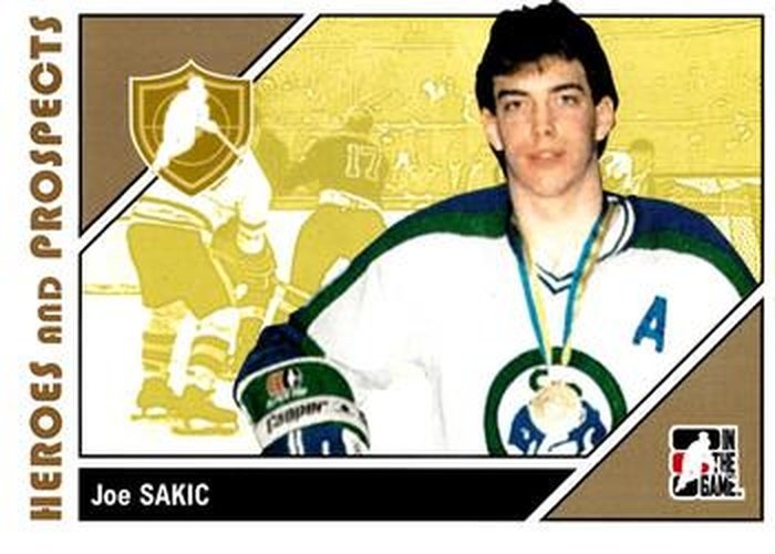 #1 Joe Sakic - Swift Current Broncos - 2007-08 In The Game Heroes and Prospects Hockey