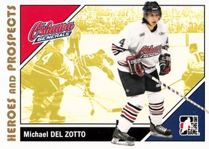 #88 Michael Del Zotto - Oshawa Generals - 2007-08 In The Game Heroes and Prospects Hockey