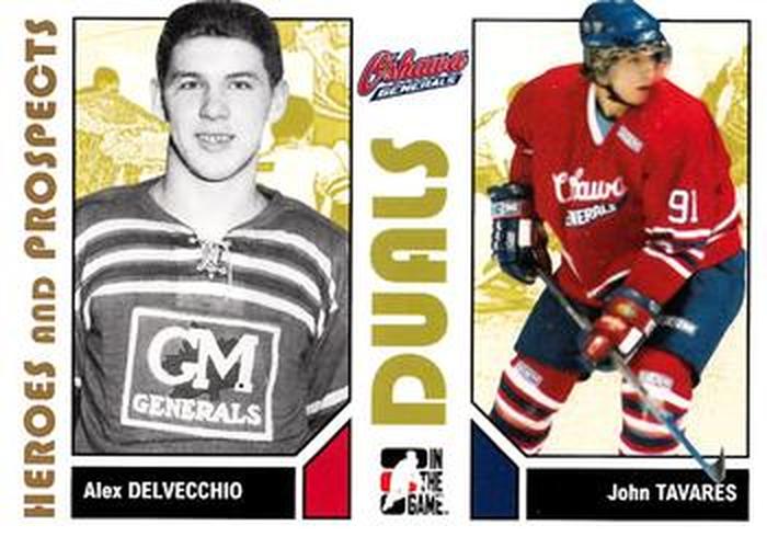 #93 Alex Delvecchio / John Tavares - Oshawa Generals - 2007-08 In The Game Heroes and Prospects Hockey