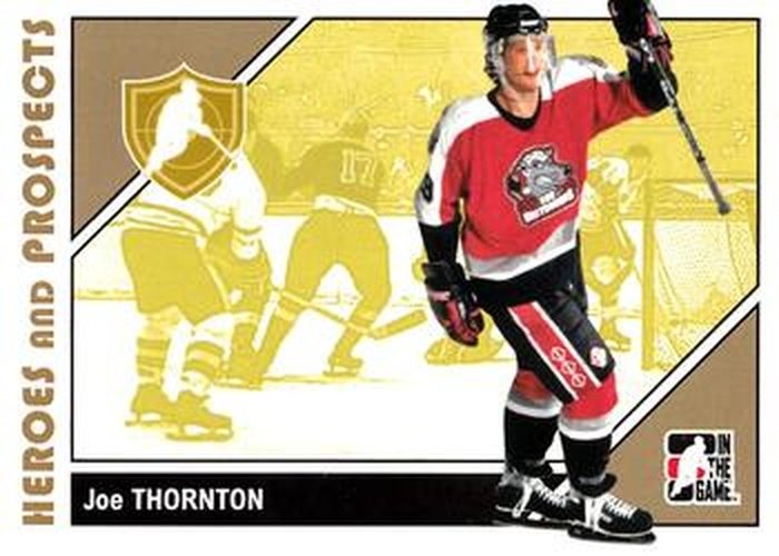 #9 Joe Thornton - Sault Ste. Marie Greyhounds - 2007-08 In The Game Heroes and Prospects Hockey