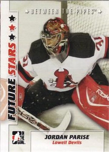 #24 Jordan Parise - Lowell Devils - 2007-08 In The Game Between the Pipes Hockey