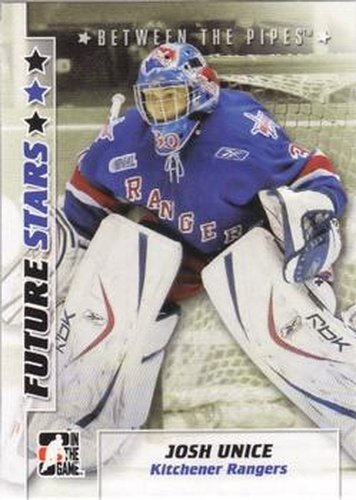 #27 Josh Unice - Kitchener Rangers - 2007-08 In The Game Between the Pipes Hockey