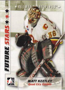 #37 Matt Keetley - Quad City Flames - 2007-08 In The Game Between the Pipes Hockey