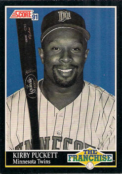 #855 Kirby Puckett - Minnesota Twins - 1991 Score Baseball