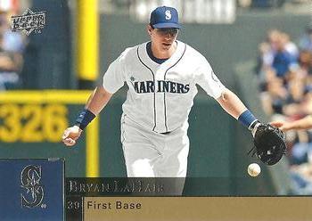 #858 Bryan LaHair - Seattle Mariners - 2009 Upper Deck Baseball