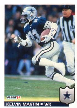 #85 Kelvin Martin - Dallas Cowboys - 1992 Fleer Football