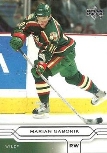 #85 Marian Gaborik - Minnesota Wild - 2004-05 Upper Deck Hockey