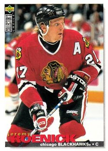 #85 Jeremy Roenick - Chicago Blackhawks - 1995-96 Collector's Choice Hockey