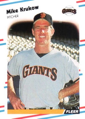 #85 Mike Krukow - San Francisco Giants - 1988 Fleer Baseball