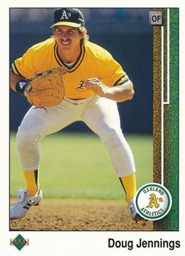 #585 Doug Jennings - Oakland Athletics - 1989 Upper Deck Baseball