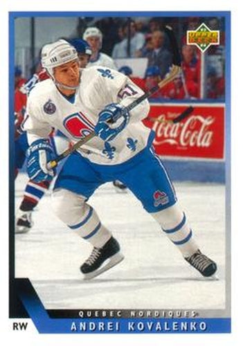 #85 Andrei Kovalenko - Quebec Nordiques - 1993-94 Upper Deck Hockey