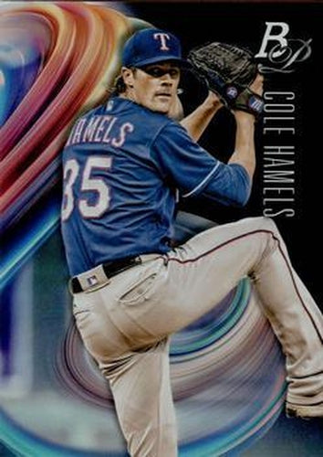 #85 Cole Hamels - Texas Rangers - 2018 Bowman Platinum Baseball