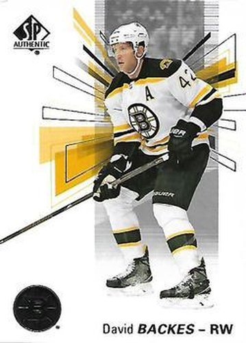 #85 David Backes - Boston Bruins - 2016-17 SP Authentic Hockey